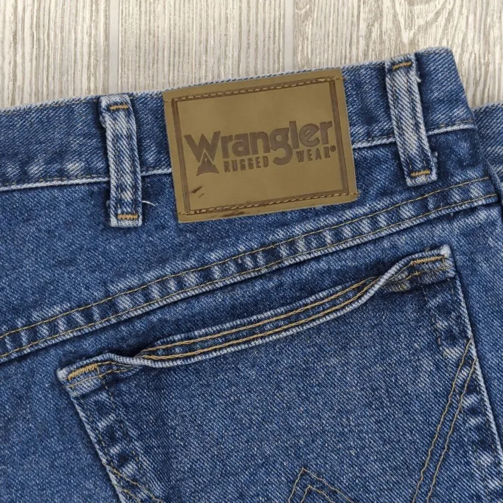Vintage Y2K Wrangler Ruggedwear Men's 38x30 Blue Bootcut Jeans Workwear